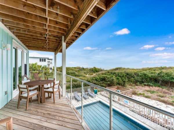 Elegant Beachfront Escape with Private Pool & Gulf Views in St. George Island Hot Tub Beach